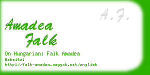 amadea falk business card
